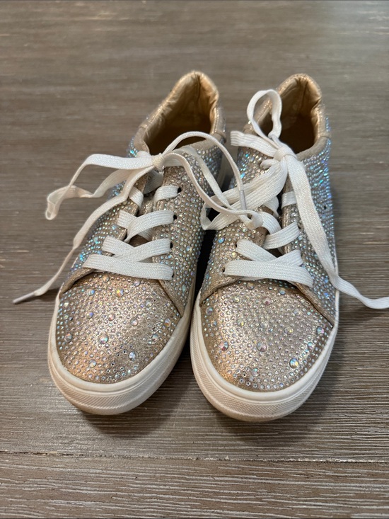 Other - Sparkle Rhinestone Kids Sneakers in Silver